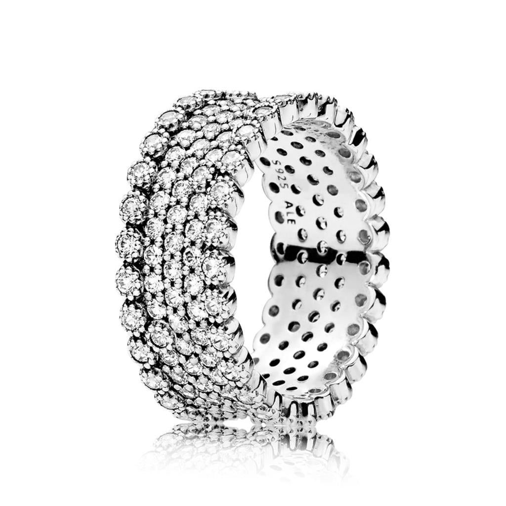 Sparkling Pave Band Ring