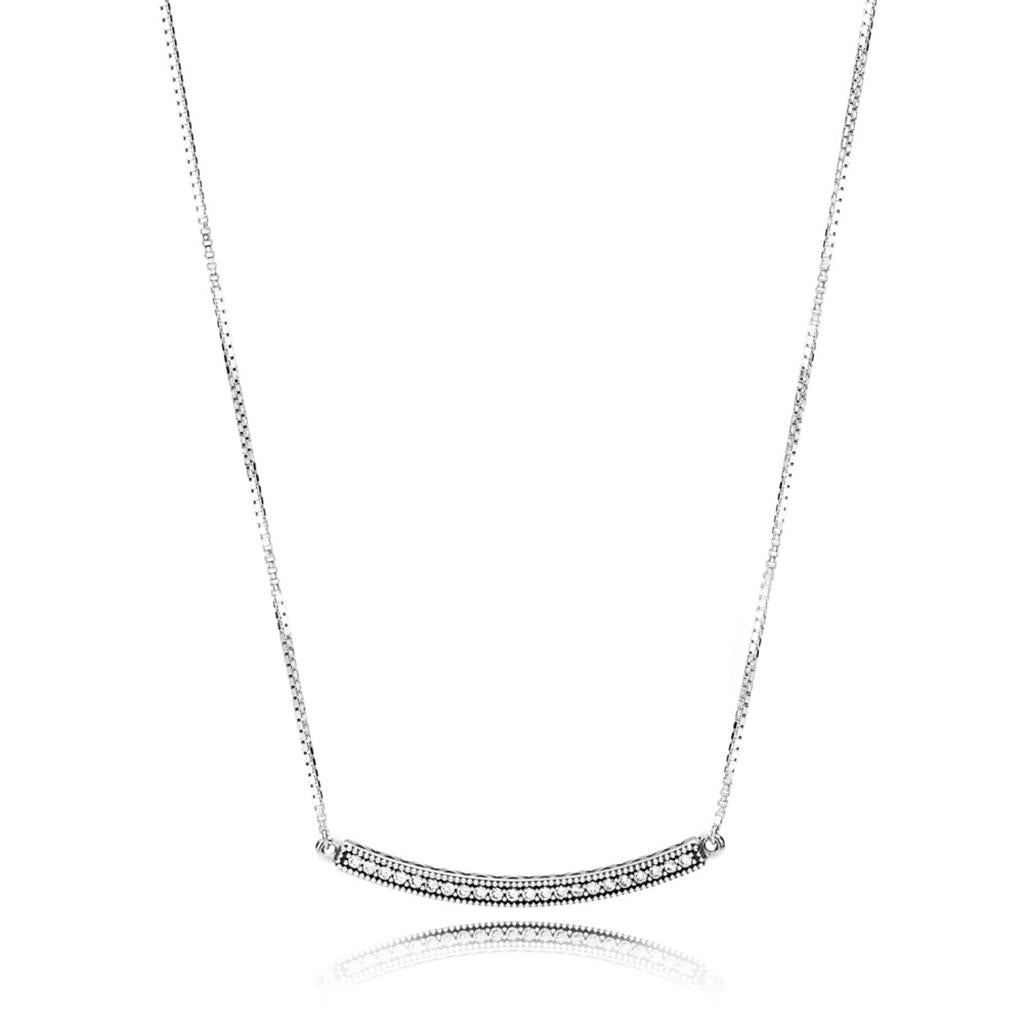 Hearts of PANDORA Bar, Clear CZ