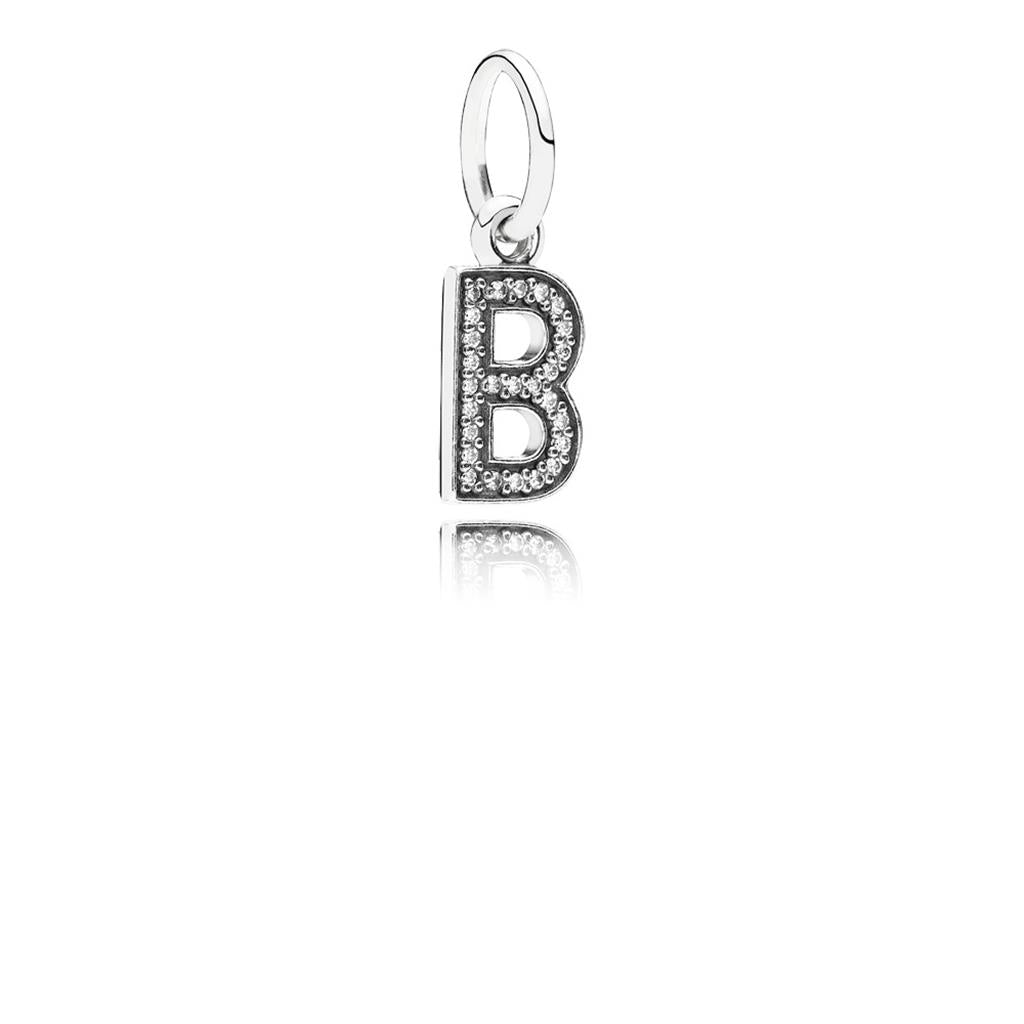 letter B, clear CZ