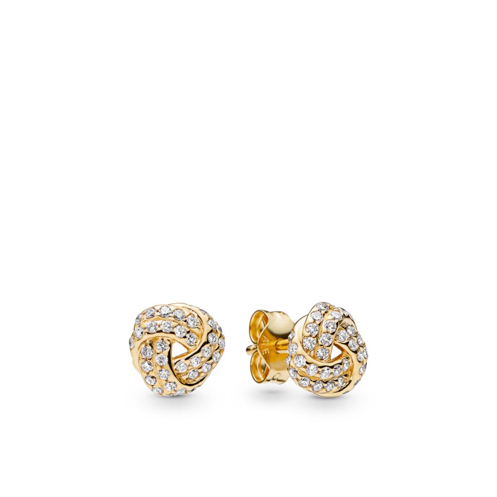 FINAL SALE - Shimmering Knot Stud Earrin
