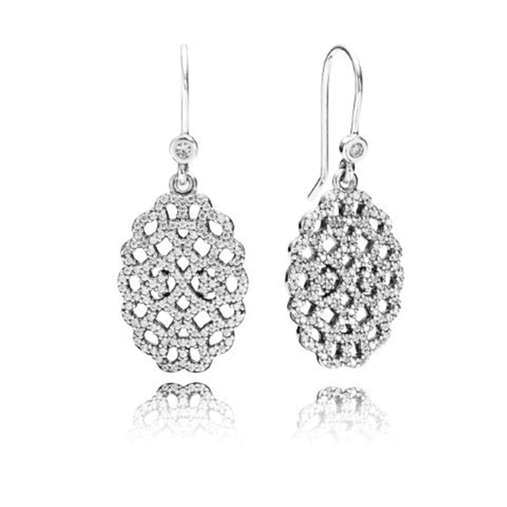 shimmering lace, clear CZ