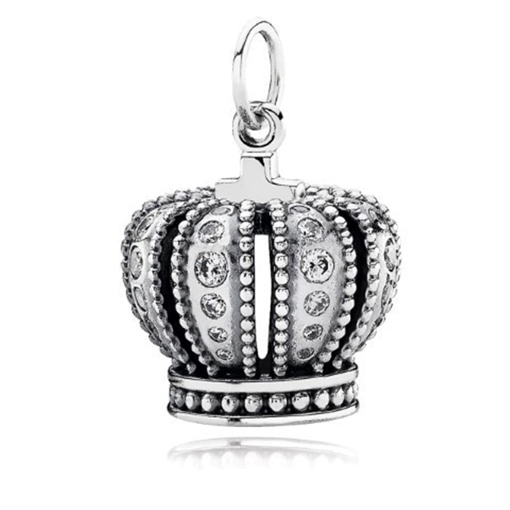 royal crown, clear CZ