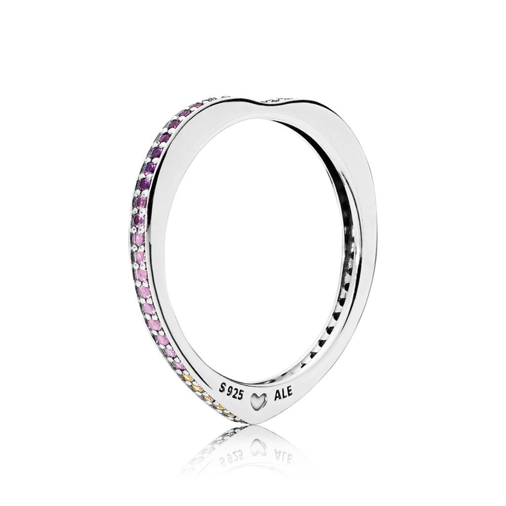 Arc of Love, Multi-Colored CZ & Crystals
