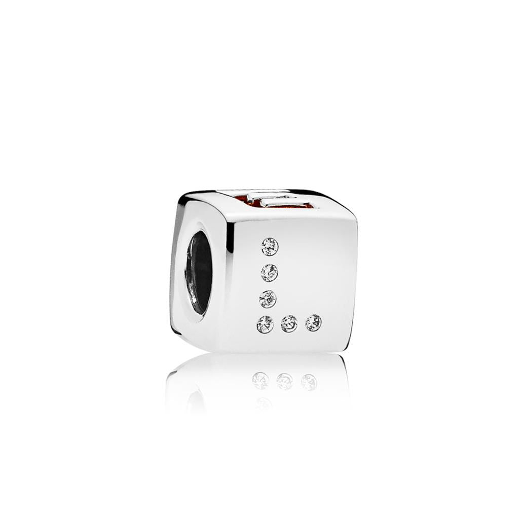 Love Dice, Red & Clear CZ