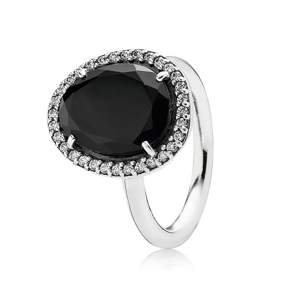 glamorous legacy, black spinel & clear C