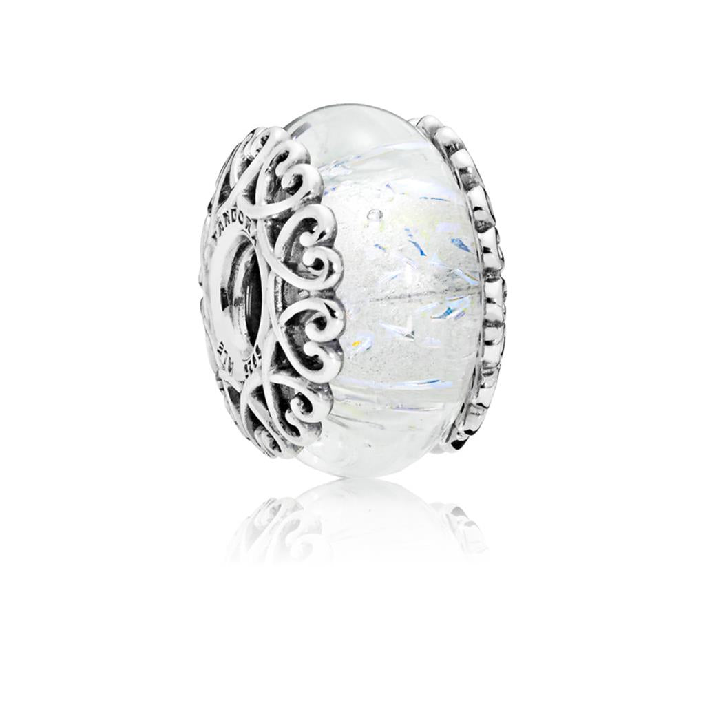 Iridescent White Glass