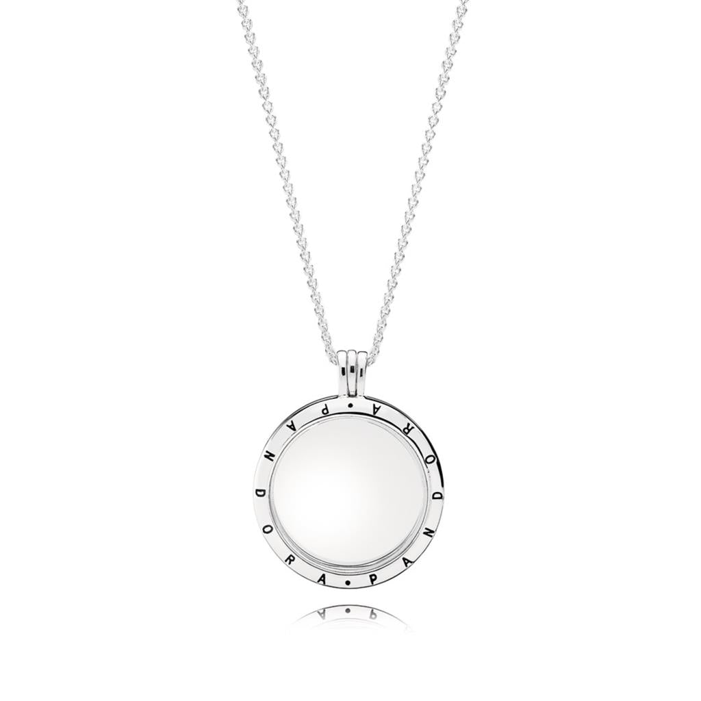 PANDORA Floating Locket, Large, Sapphire