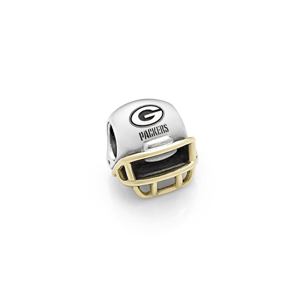 Charm Football Helmet W/14K, Green Bay P