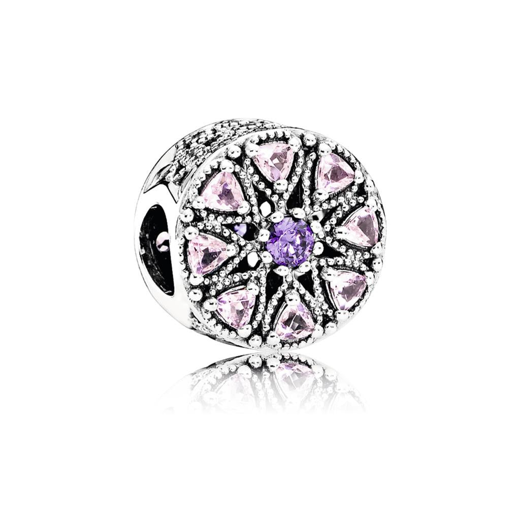 Shimmering Medallion, Multi-Colored CZ
