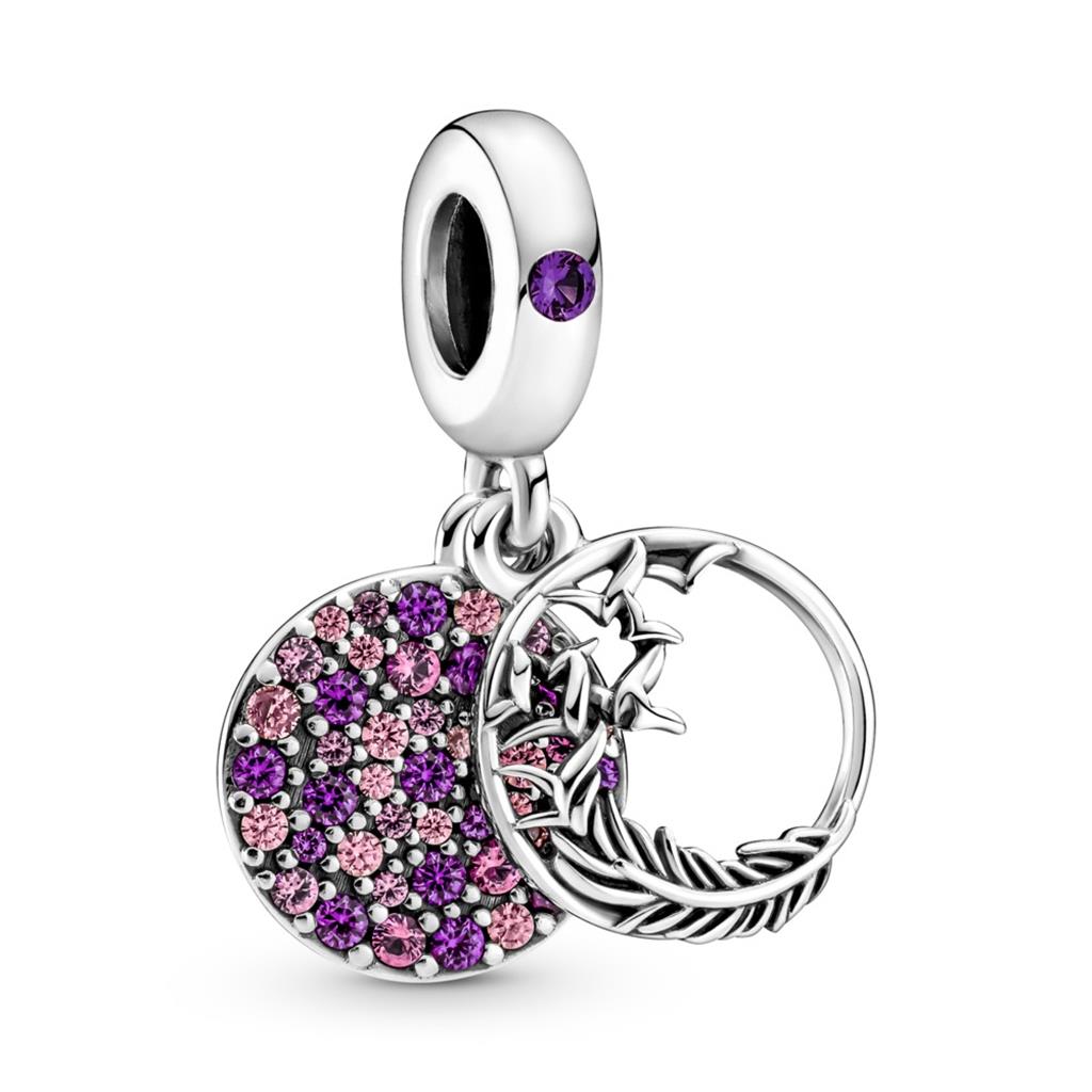 Pave Feather Dangle Charm