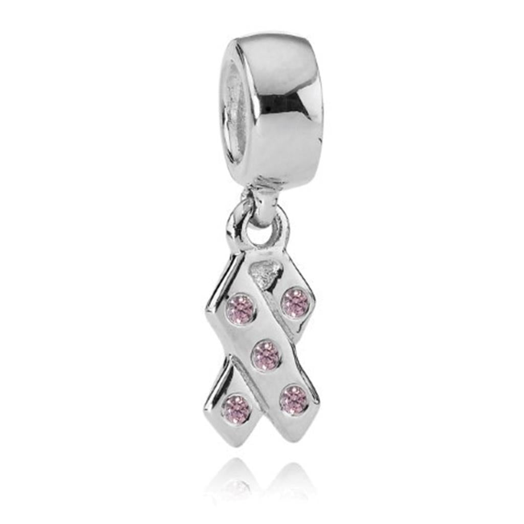ribbon, pink CZ