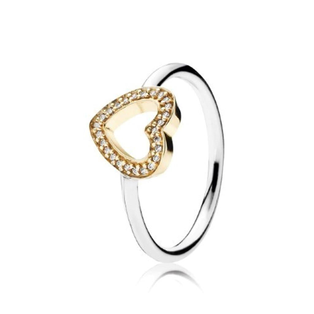 symbol of love, clear CZ