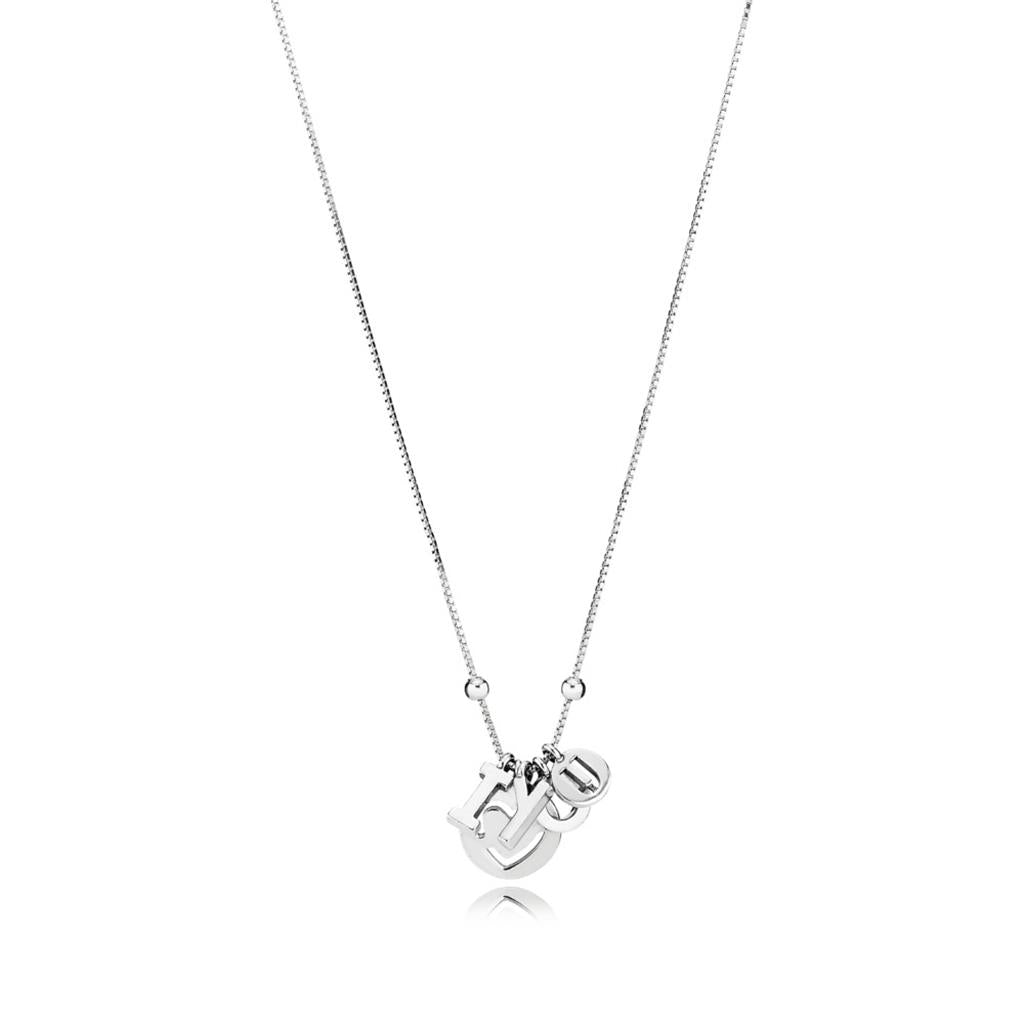 I Love You Necklace, Sliding Clasp - 60