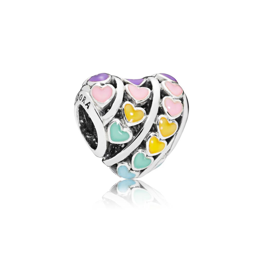 Hearts, Mixed Enamel