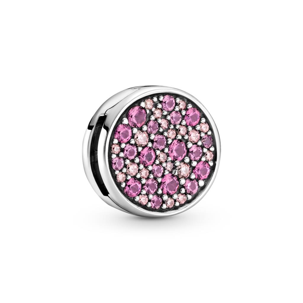 Pink Pave Clip Charm