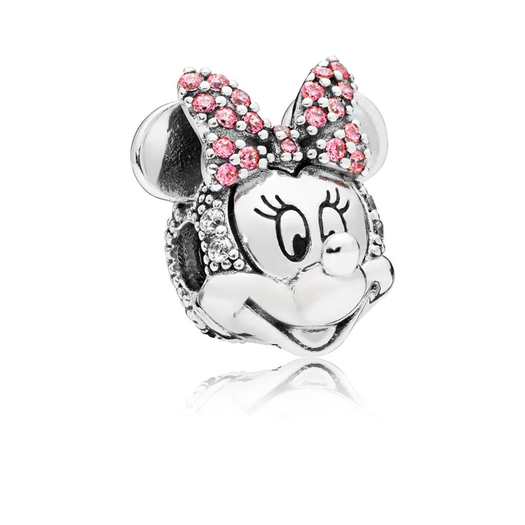 Disney Minnie Mouse Pink PaveBow Clip Ch