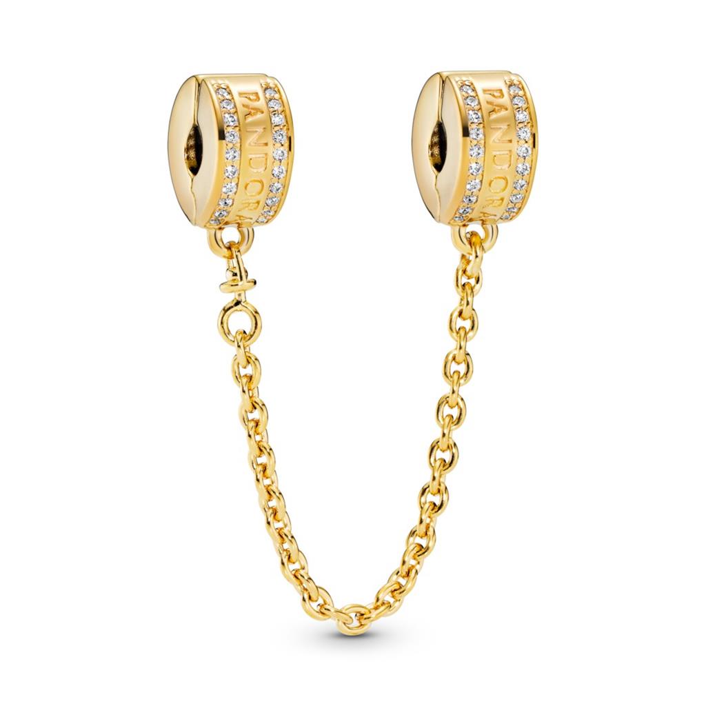 Pandora Logo Safety Chain Charm
