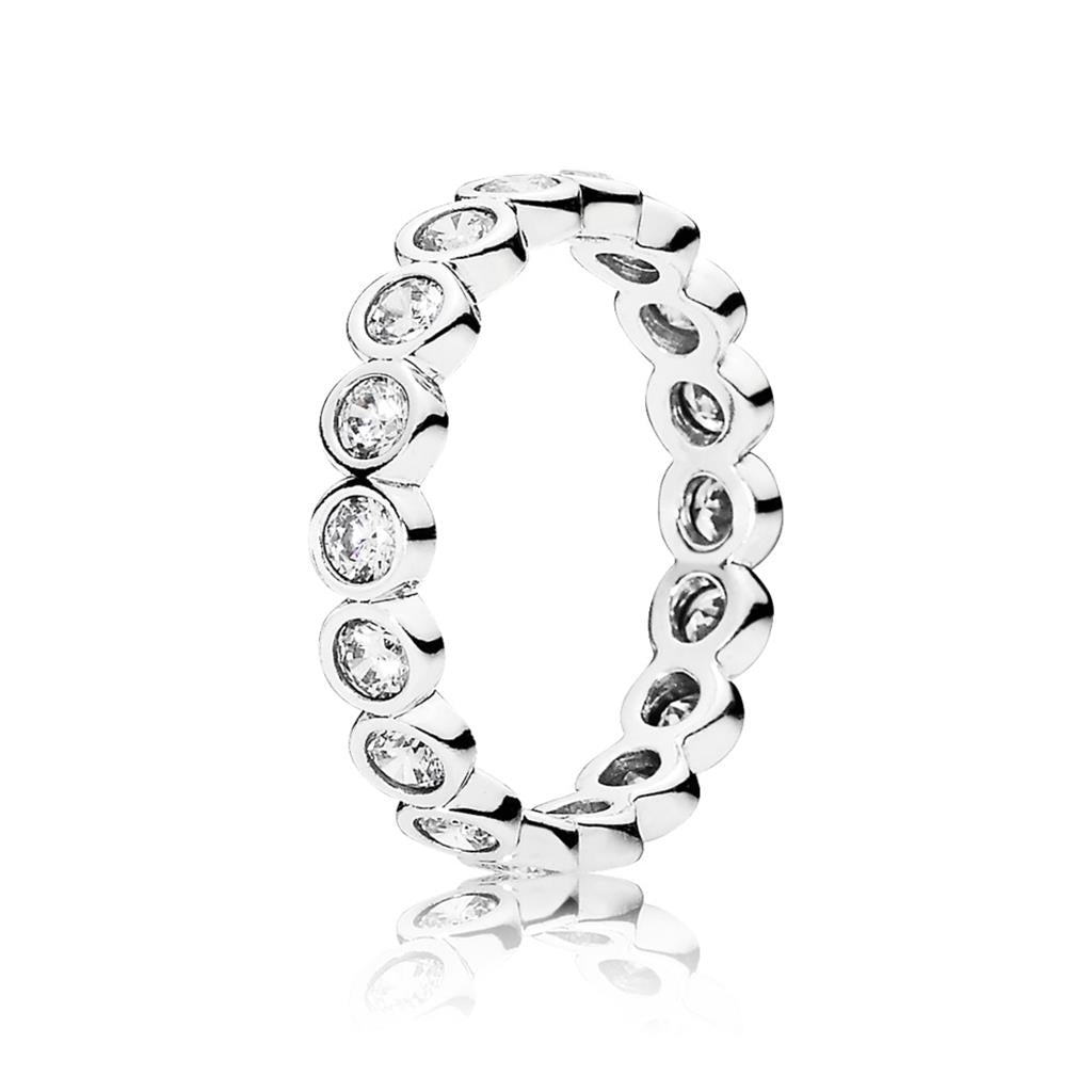 alluring brilliant, clear CZ