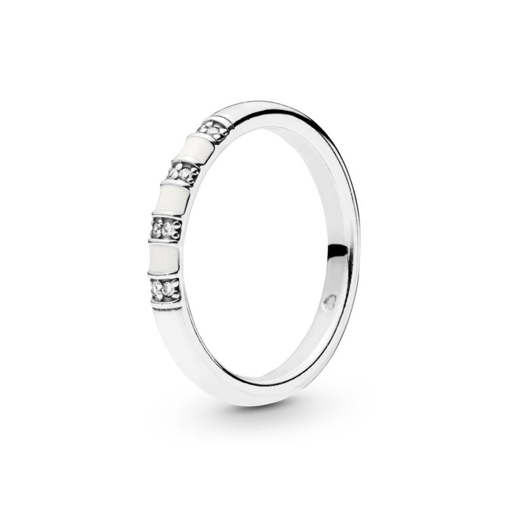 Exotic Stones & Stripes, White Enamel &