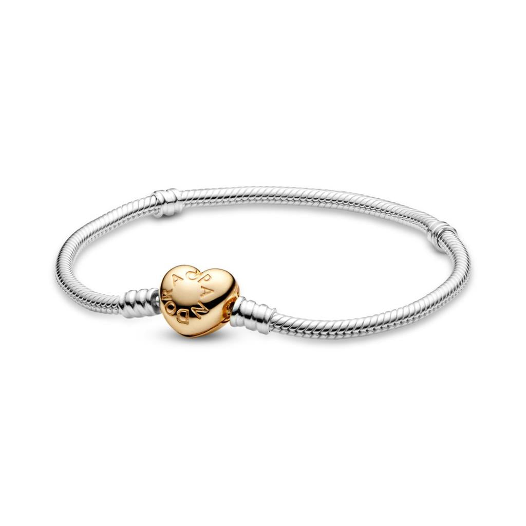 Pandora Moments Heart Clasp Snake Chain