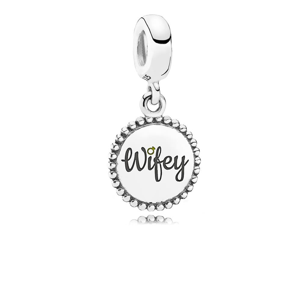 Wifey Engraved Dangle Charm