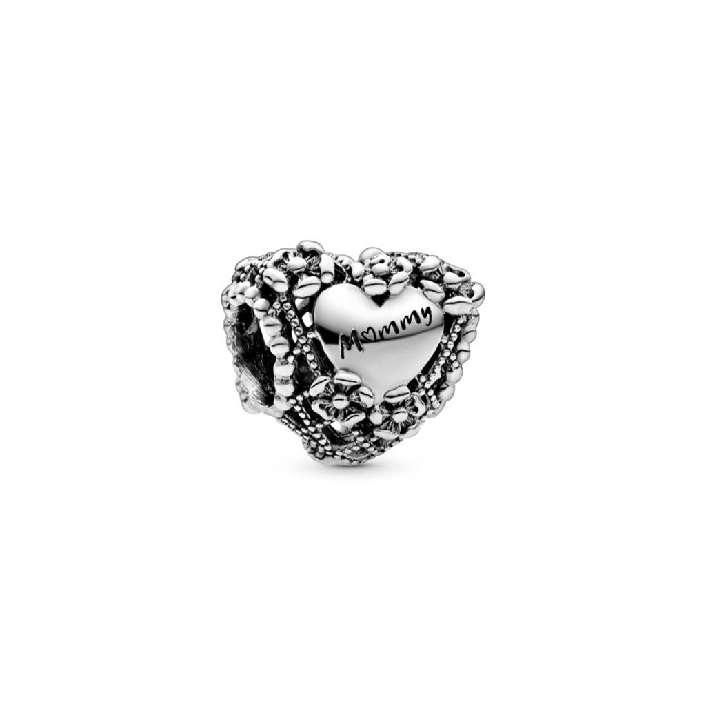 Openwork Flower Heart Mommy