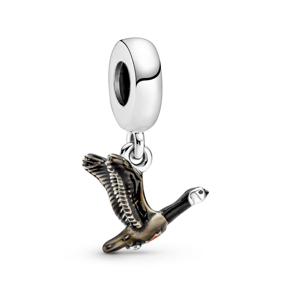 Canadian Goose & Maple Leaf Dangle Charm