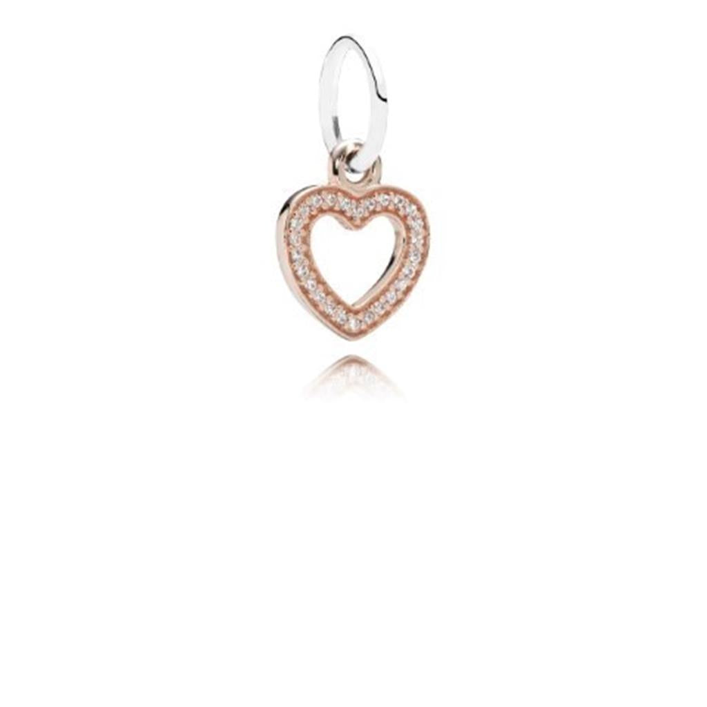 symbol of love, clear CZ
