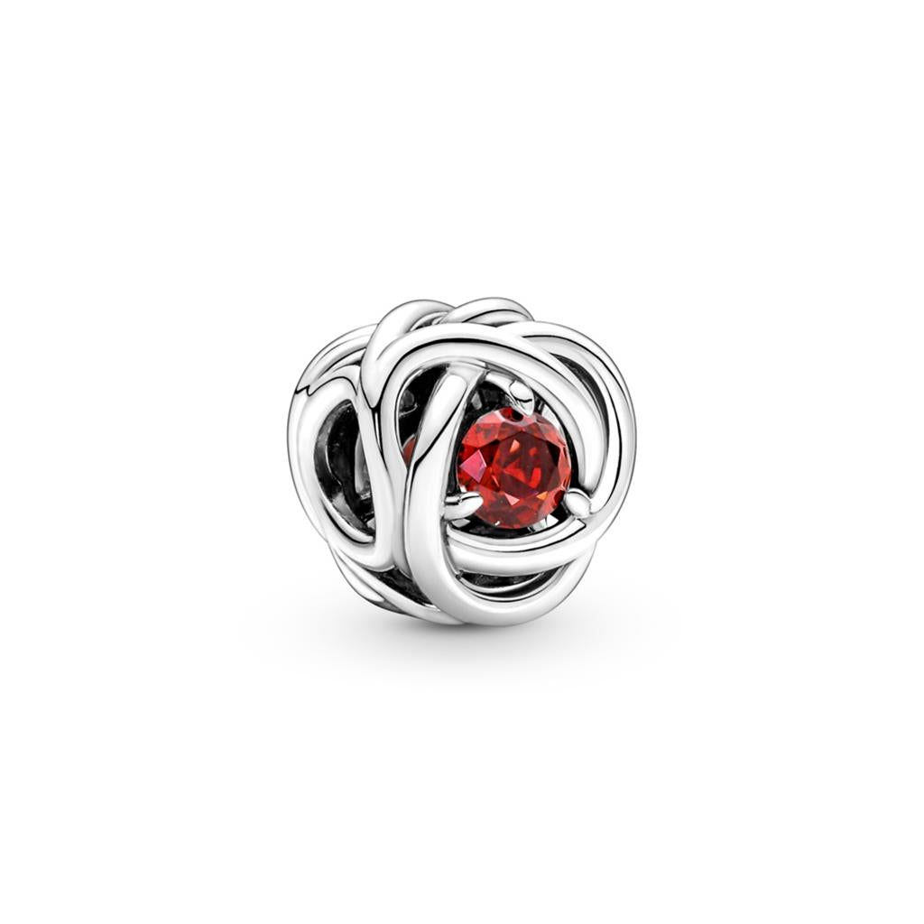 July True Red Eternity Circle Charm