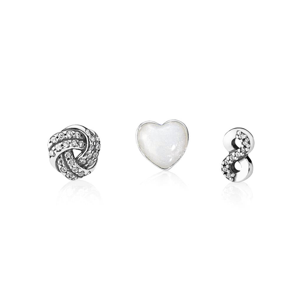 Infinite Love Petites, Silver Enamel & C