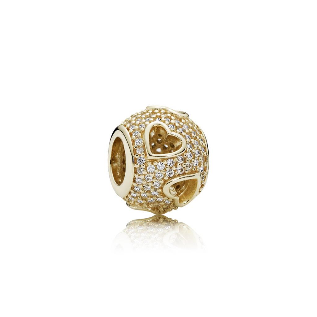 Tumbling Hearts, Clear CZ