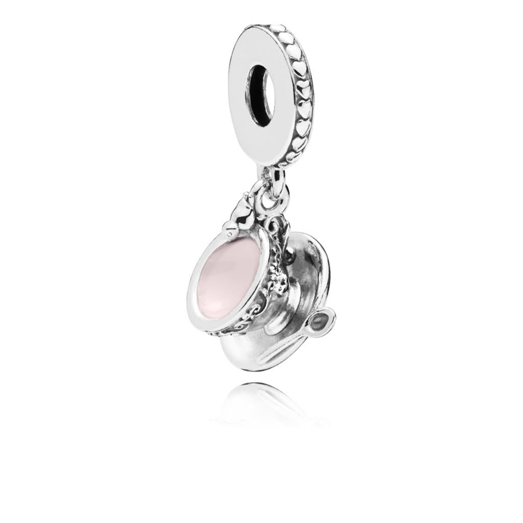 Enchanted Tea Cup, Pink Enamel
