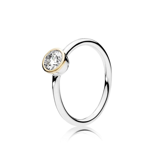 Petite Circle, Clear CZ