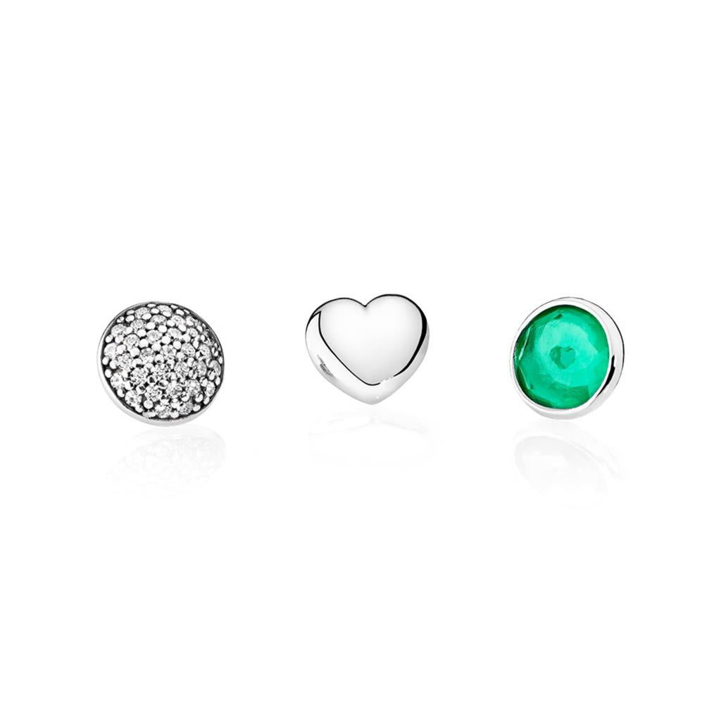 May Petites, Royal-Green Crystal & Clear