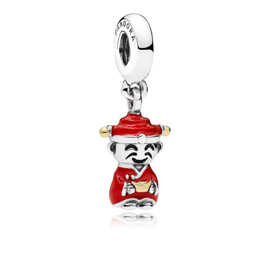 Fortune & Luck, Red & Black Enamel