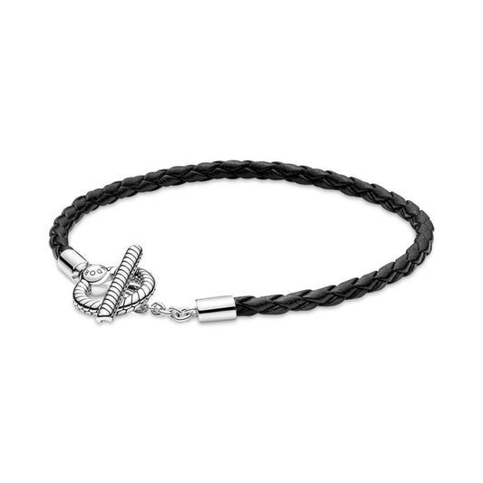 Pandora Moments Braided Leather T-bar Br