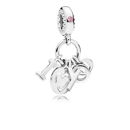 I Love You Letters Dangle Charm