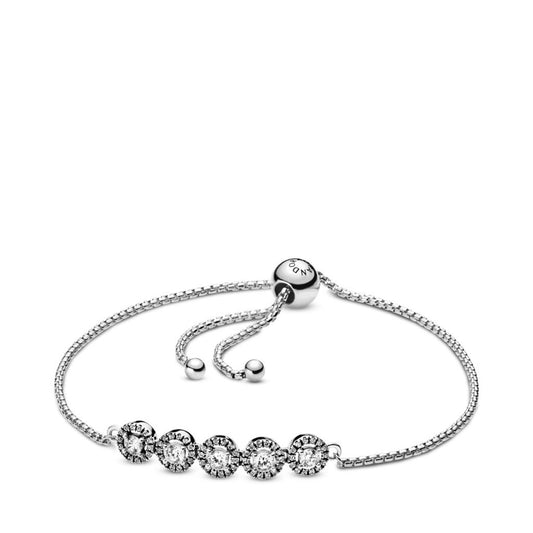 Round Sparkle Slider Bracelet