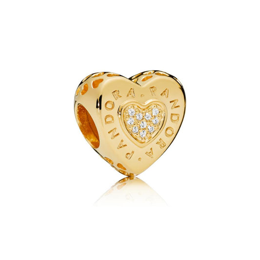 PANDORA Signature Heart, Clear CZ