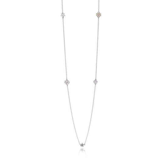 Poetic Blooms, Mixed Enamels, Clear CZ &