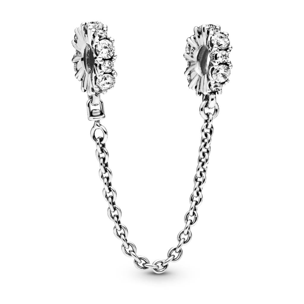 Clear Sparkle Safety Chain Charm