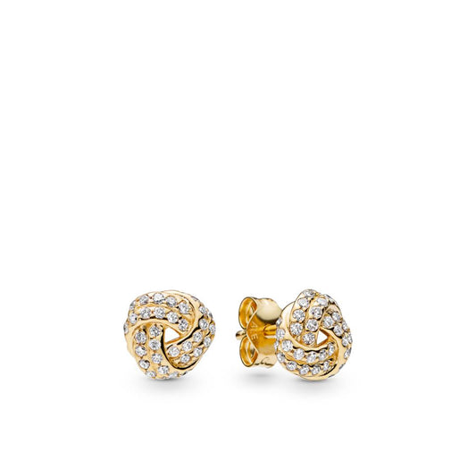 FINAL SALE - Shimmering Knot Stud Earrin