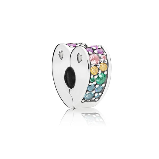 Arcs of Love, Multi-Colored CZ & Crystal