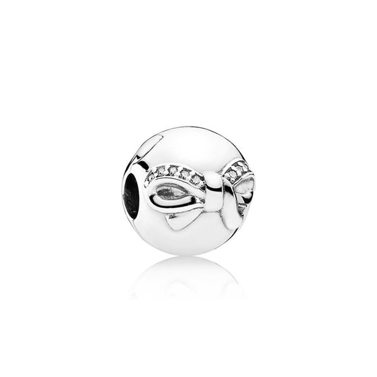Dainty Bow, Clear CZ