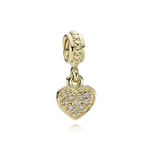 Pave brilliant heart, diamond