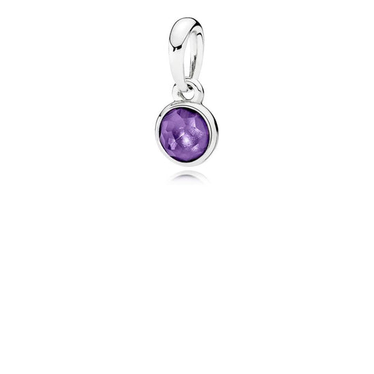 February Droplet, Synthetic Amethyst