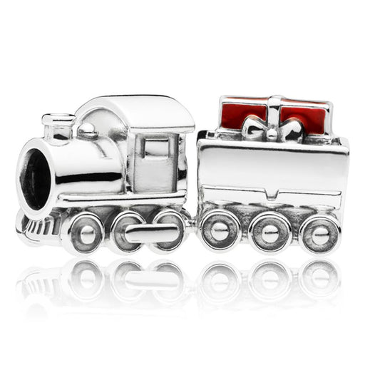 Christmas Train, Red Enamel