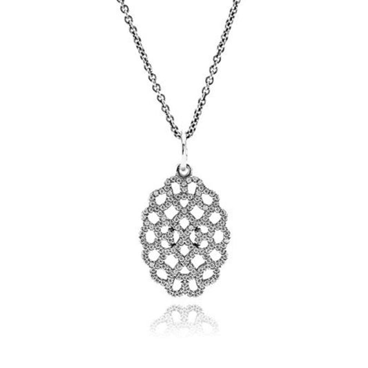 shimmering lace, clear CZ