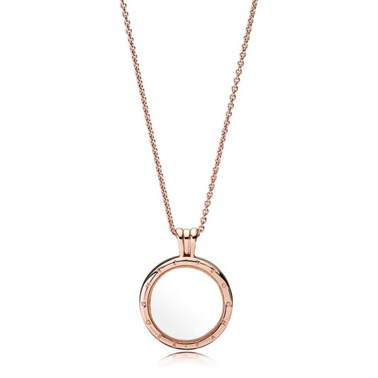 PANDORA Floating Locket, Sapphire Crysta