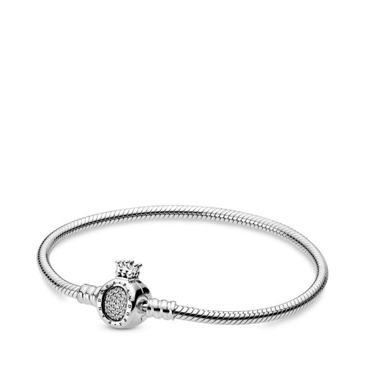 Pandora Moments Crown O Clasp Snake Chai